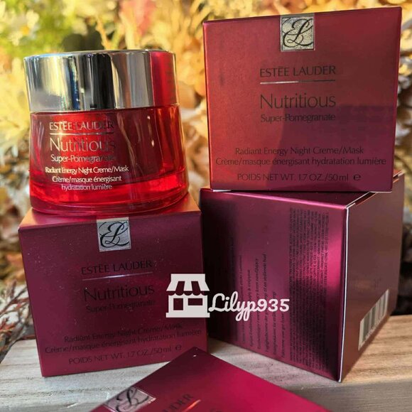 Estée Lauder Nutritious Super-Pomegranate Radiant Energy Night Creme/Mask (50ml) - Picture 2 of 4